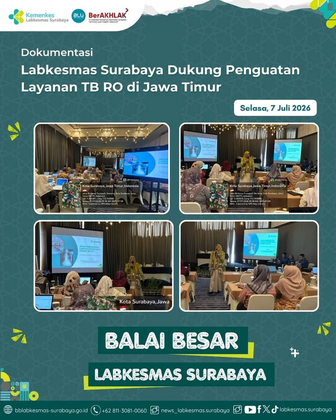 Labkesmas Surabaya Dukung Penguatan Layanan TB RO di Jawa Timur